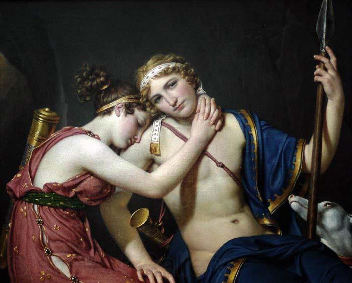 Jacques-Louis  David The Farewell of Telemachus and Eucharis France oil painting art